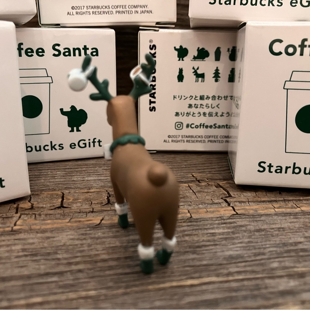 Starbucks 2017 JAPAN Christmas Coffee Santa eGift Figures HTF - Picture 8 of 16
